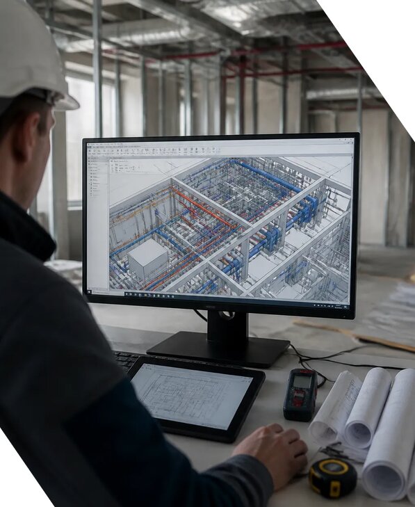 Создание BIM модели инженерных сетей для объектов в Жигулёвске