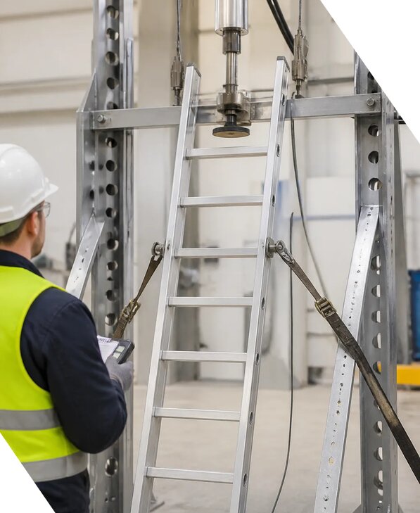 Испытание лестниц и стремянок на соответствие нормам в Жигулёвске